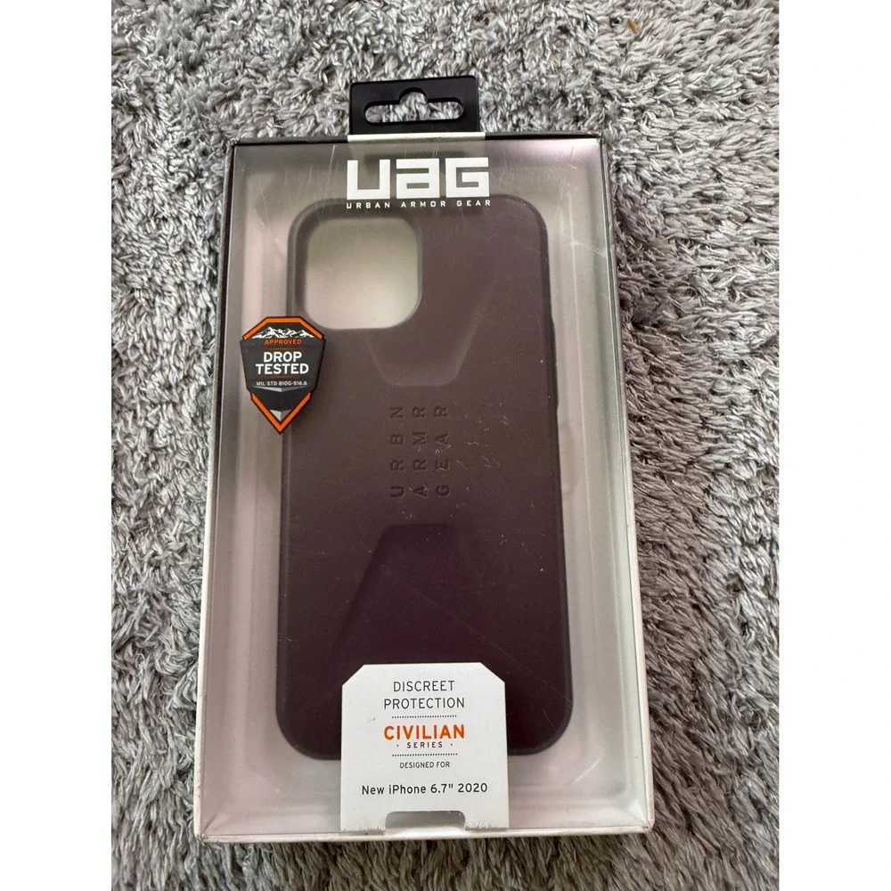 UAG Unisex Civilian Series Phone Case iPhone 12 Pro Max Eggplant Purple Rugged